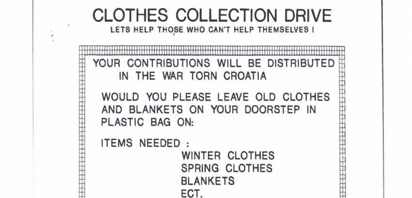 Clothing Drive Flyer